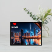 Dubai Folien Feiertagspostkarte (Stehend vorne)