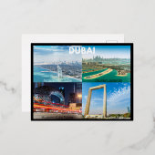Dubai Folien Feiertagspostkarte (Vorderseite/Rückseite)