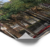 Dubai Frame Gebäude mit Sitz in Zabeel Park Poster (Ecke)