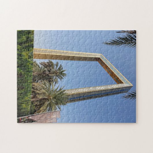 Dubai Frame Gebäude mit Sitz in Zabeel Park Puzzle (Horizontal)