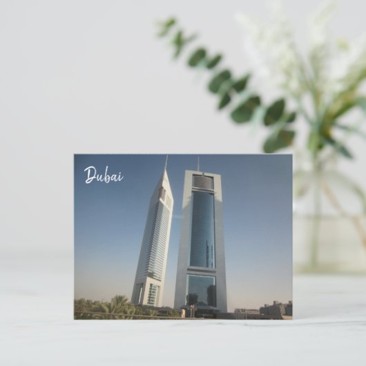 dubai Gebäude Postkarte (Stehend Vorderseite)