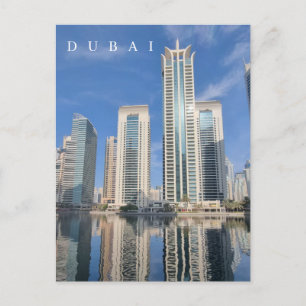 Dubai Gebäude Reflektionskarte Postkarte