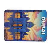 Dubai Grand Mosque UAE Sunset Magnet (Horizontal)
