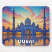 Dubai Grand Mosque UAE Sunset Mousepad (Vorne)