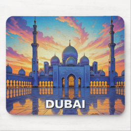 Dubai Grand Mosque UAE Sunset Mousepad