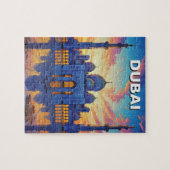 Dubai Grand Mosque UAE Sunset Puzzle (Horizontal)