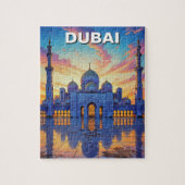 Dubai Grand Mosque UAE Sunset Puzzle (Vertikal)