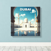 Dubai Grand Mosque VAE Travel Leinwanddruck (Insitu (Holzboden))