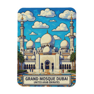 Dubai Große Moschee UAE Reise Magnet