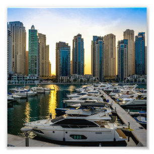 Dubai Hochgebirge Gebäude von Dubai Fotodruck