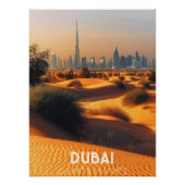 Dubái: Interpretación Fotografía con Coordenadas Poster (Vorderseite)