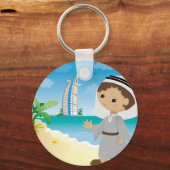 Dubai-Junge Schlüsselanhänger (Vorderseite)