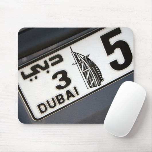 Dubai-Kfz-Kennzeichen Mousepad (Mit Mouse)