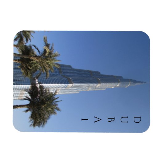 Dubai khalifa palms magnet (Horizontal)
