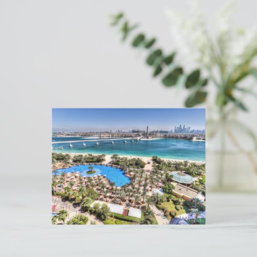 Dubai Luxury Holiday View Postkarte (Stehend Vorderseite)