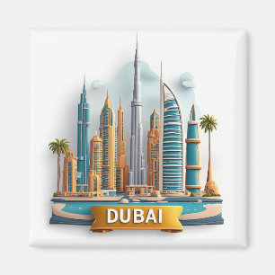 🧲 Dubai Luxus-Urlaubsziel Erinnerung 🌆 Magnet