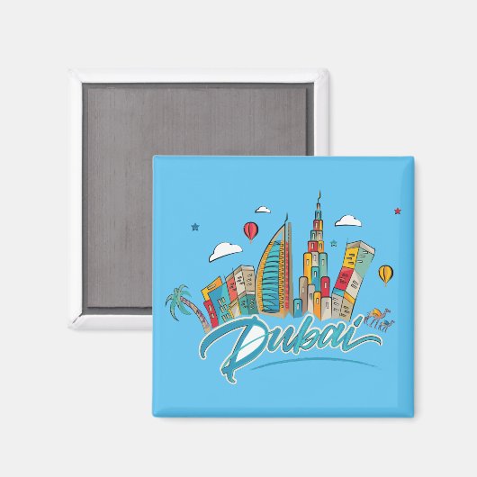 Dubai Magnet (Vorderseite/Rückseite)