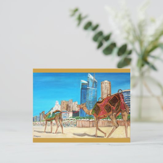 Dubai Marina Postkarte (Stehend Vorderseite)