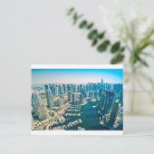 Dubai Marina Postkarte (Stehend Vorderseite)