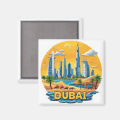 🧲 Dubai Marina Urlaubserinnerung aus den VAE ⚓ Magnet (Vorderseite/Rückseite)