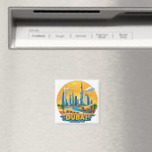 🧲 Dubai Marina Urlaubserinnerung aus den VAE ⚓ Magnet (In Situ (Geschirrspüler))