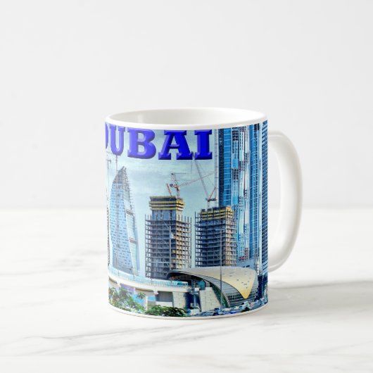 Dubai-Metro Kaffeetasse (VorderseiteRechts)