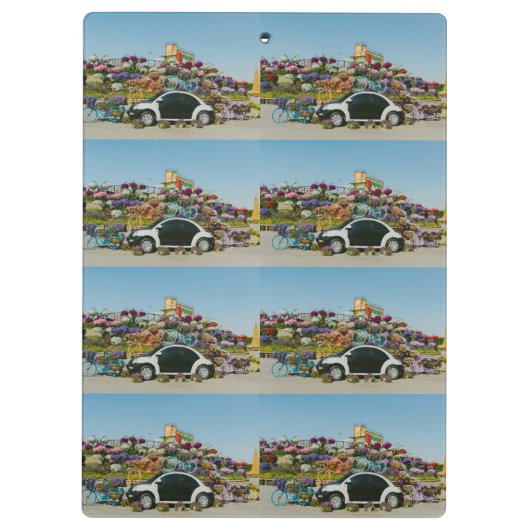 Dubai Miracle Garden Klemmbrett (Rückseite)