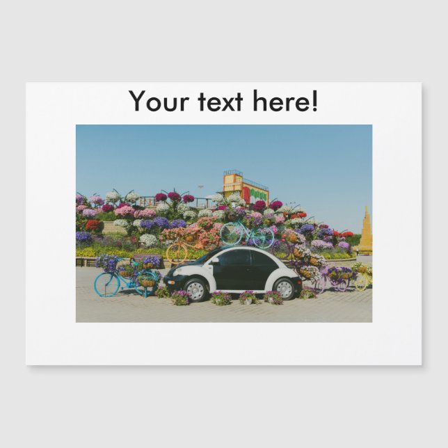 Dubai Miracle Garden Magnetkarte (Vorderseite)