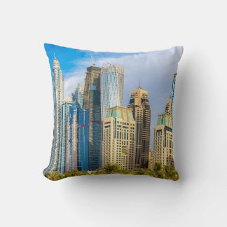 Dubai moderne Wolkenkratzer Corniche Kissen