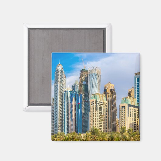 Dubai moderne Wolkenkratzer Corniche Magnet (Vorderseite/Rückseite)