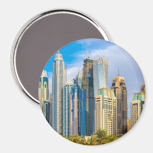 Dubai moderne Wolkenkratzer Corniche Magnet (Vorderseite/Rückseite)