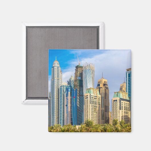 Dubai moderne Wolkenkratzer Corniche Magnet (Vorderseite/Rückseite)