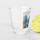 Dubai moderne Wolkenkratzer Corniche Schnapsglas (Links)