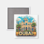 🧲 Dubai Naher Osten Reiseabenteuer 🌍 Magnet (Vorderseite/Rückseite)