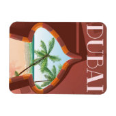 Dubai Palace Reiseposter Magnet (Horizontal)