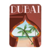 Dubai Palace Reiseposter Magnet (Vertikal)