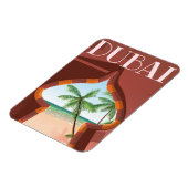 Dubai Palace Reiseposter Magnet (Linke Seite)