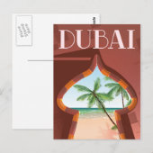 Dubai Palace Reiseposter Postkarte (Vorne/Hinten)