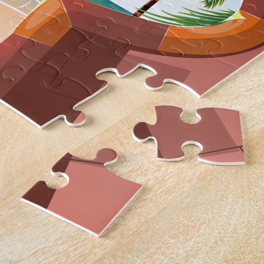 Dubai Palace Reiseposter Puzzle (Seite)