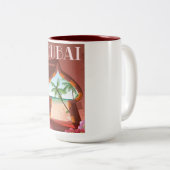 Dubai Palace Reiseposter Zweifarbige Tasse (VorderseiteRechts)