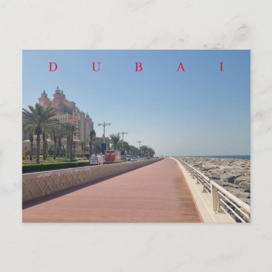 Dubai Palm Jumeirah Boardwalk - Ansichtskarte Postkarte (Vorderseite)