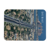 Dubai Palm Panoramablick Kühlschrankmagnet Magnet (Horizontal)