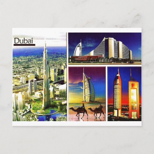 DUBAI Postcard@MojiAOkubule Postkarte (Vorderseite)
