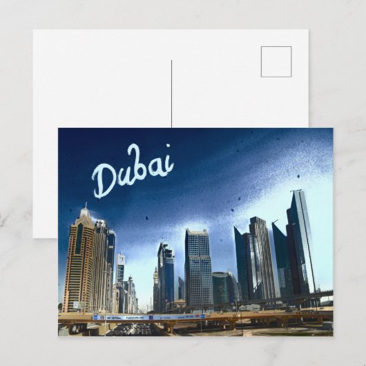 Dubai Postcard Postkarte (Vorne/Hinten)