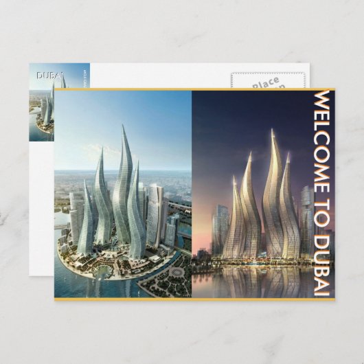 DUBAI Postcard VON MOJISOLA A GBADAMOSI Postkarte (Vorne/Hinten)