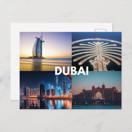 Dubai Postkarte (Vorne/Hinten)