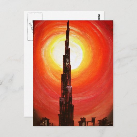 Dubai Postkarte (Vorne/Hinten)