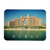 Dubai Resort Palm Jumeirah Blick Kühlschrankmagnet Magnet (Horizontal)