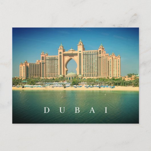 Dubai Resort Palm Jumeirah Blick Postkarte (Vorderseite)