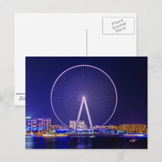 Dubai, Riesenrad Postkarte (Vorne/Hinten)